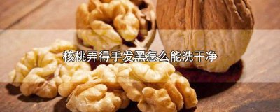 ​怎样洗掉核桃黑手 手剥核桃手黑用什么能洗掉