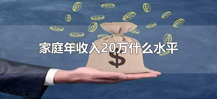 家庭年收入20万什么水平
