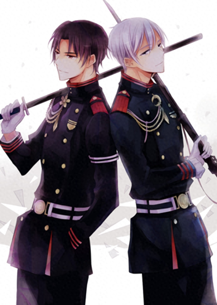 终结的炽天使里的腐向CP深夜和红莲美图，深红一生推