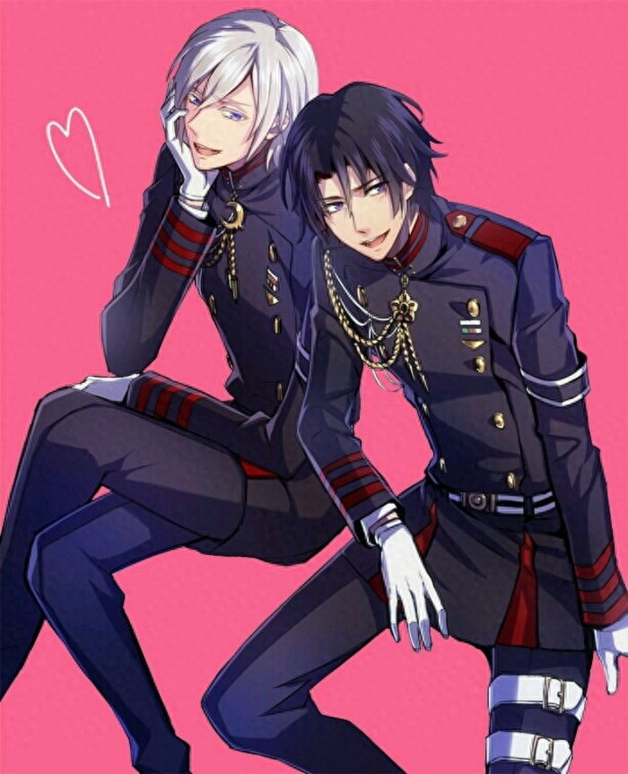 终结的炽天使里的腐向CP深夜和红莲美图，深红一生推