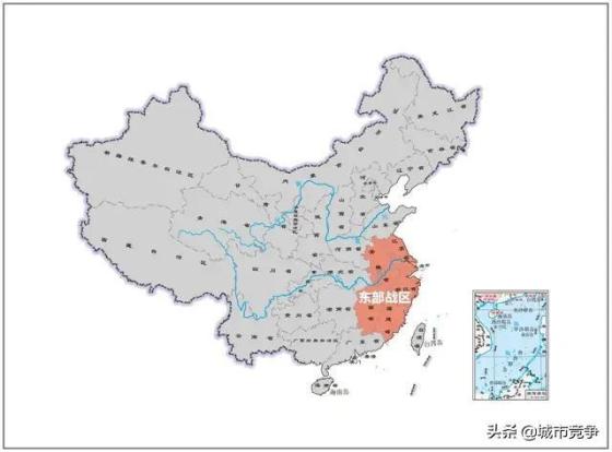 五大战区划分及省市分布图 五大战区分别在哪里