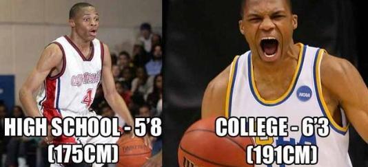 乔丹一年长高17CM，浓眉哥进NBA还在长高