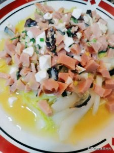 ​金汤娃娃菜，上汤娃娃菜，啥调料都不放，味道超鲜美