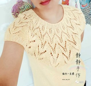 ​麦穗：大热款简单好看的女士棒针套头衫（有编织图解）