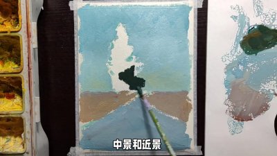 ​水粉画初学示范教程，简单又好看