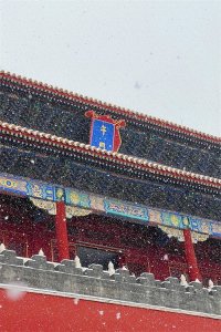​雪中紫禁城美景，2025第一场雪！美不胜收的北京故宫雪景壁纸图片
