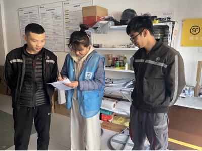 ​任城区观音阁街道琵琶山社区开：关爱新业态 · 凝聚治理新力量