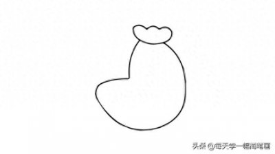 ​每天学一幅简笔画--大公鸡的画法