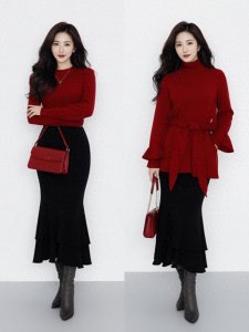 ​学会穿鱼尾裙，轻轻松松穿出优雅高级感！