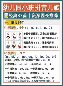 ​幼小衔接必备拼音儿歌口诀，一定要背熟