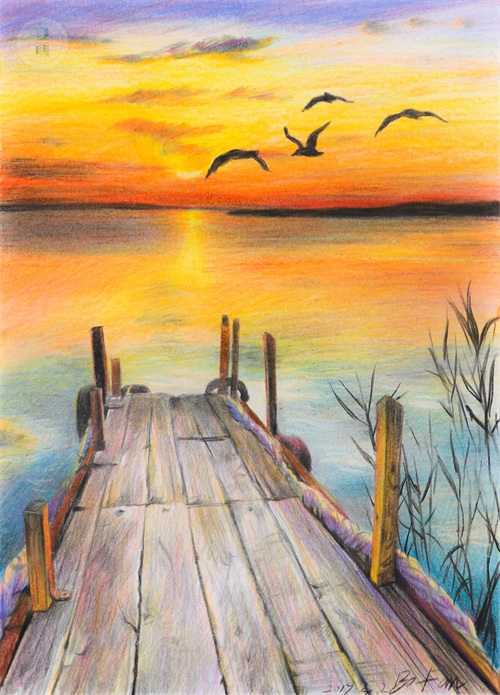 彩铅初学者临摹素材分享