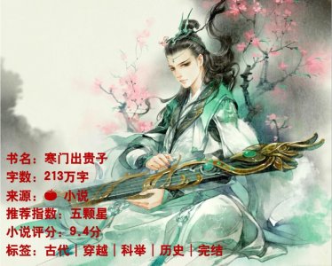 ​推一本经典的科举文！《寒门出贵子》，经典中的经典