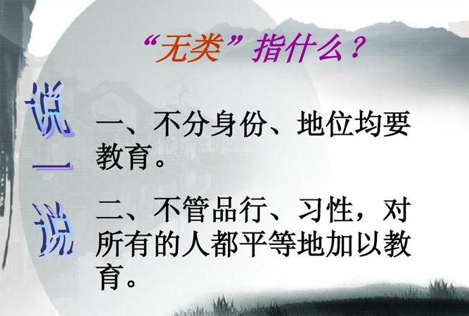 有教无类是谁提出来的观点