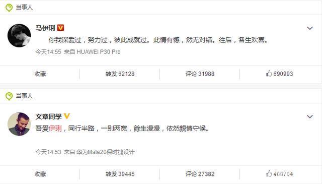 伊琍离婚:五年里斩获3个视后4个影后,对文章说:彼此成就