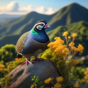 ​独特的羽毛和奔跑能力：海南山鹧鸪的特征