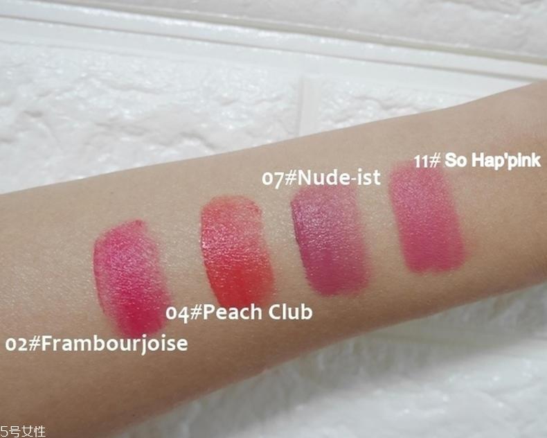 妙巴黎天鹅绒唇釉哪个色好看 4款日常色号对比试色