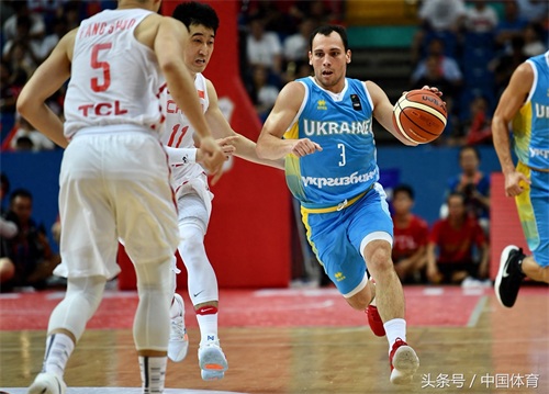 2018国际男篮锦标赛次轮 中国红队2分险胜乌克兰队