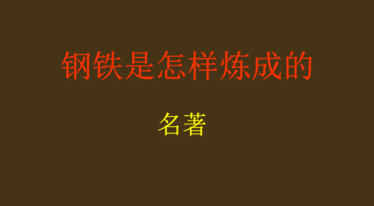 钢铁是怎样炼成的 作者,《钢铁是怎样炼成》的作者是谁图3