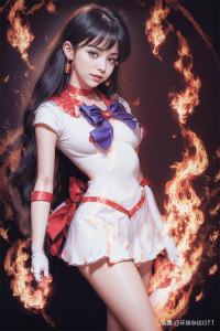​AI绘画 话题创作 炙热的美少女战士-火野丽