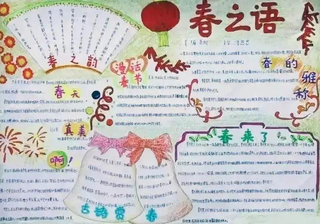 春节手抄报又简单又漂亮不带文字（春节手抄报不会做）(3)