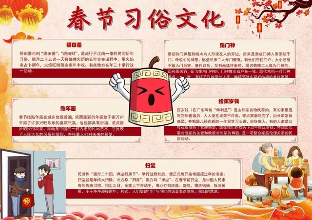 春节手抄报又简单又漂亮不带文字（春节手抄报不会做）(21)