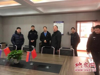 ​汝阳县公安局领导班子到宜阳县公安局张午派出所调研交流