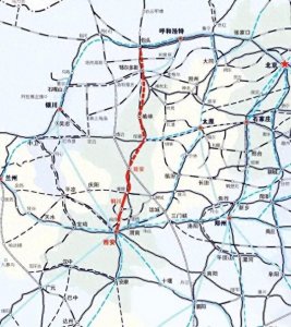 ​陕西省西安至延安在建高铁走向及站点分布，预计2025年建成通车