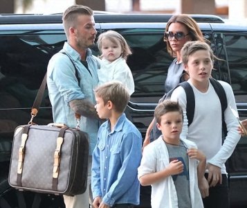 ​闺女像爸：贝克汉姆四个孩子只有小七遗传颜值，三个儿子越长越残