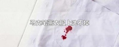 ​马克笔画衣服上洗不掉