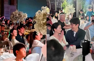 ​高圆圆街头热吻，网友喊话：结婚10年怎么还跟热恋小情侣似的？